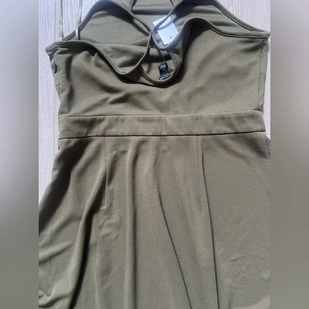 (NWT) Ann Taylor Olive Jersey Midi Dress, 2p - Picture 5 of 5